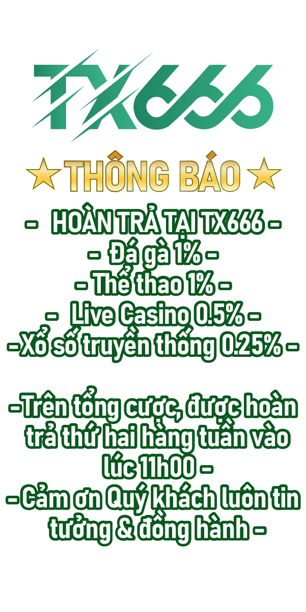 Hoàn Trả tại TX666