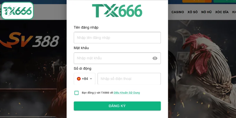 Đăng Ký Và Đăng Nhập TX666 - Mở Tài Khoản, Rinh Thưởng Lớn 2 Cách đăng ký TX666 siêu đơn giản, dễ dàng